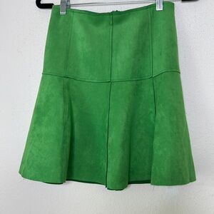 Florencio Kelly New green mini school girl skirt with back zipper size small